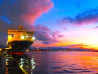 No.070　日没の埠頭