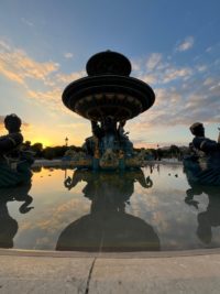 No.091　一人旅、夕焼けで一息。